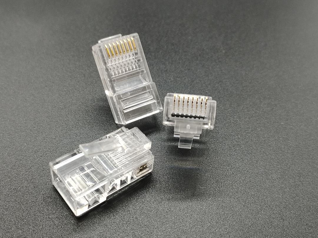 Cat5e RJ45 Connector Pass-Thru    100count