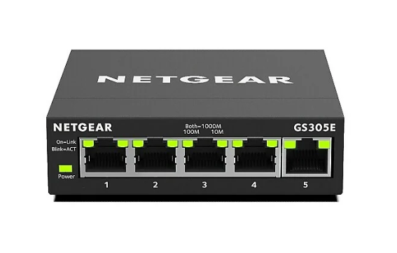 Netgear GS305E - 5-Port Gigabit Ethernet Managed Plus Switch