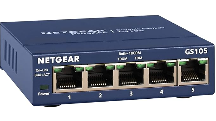 Netgear GS105 - 5-Port Gigabit Ethernet Unmanaged Switch