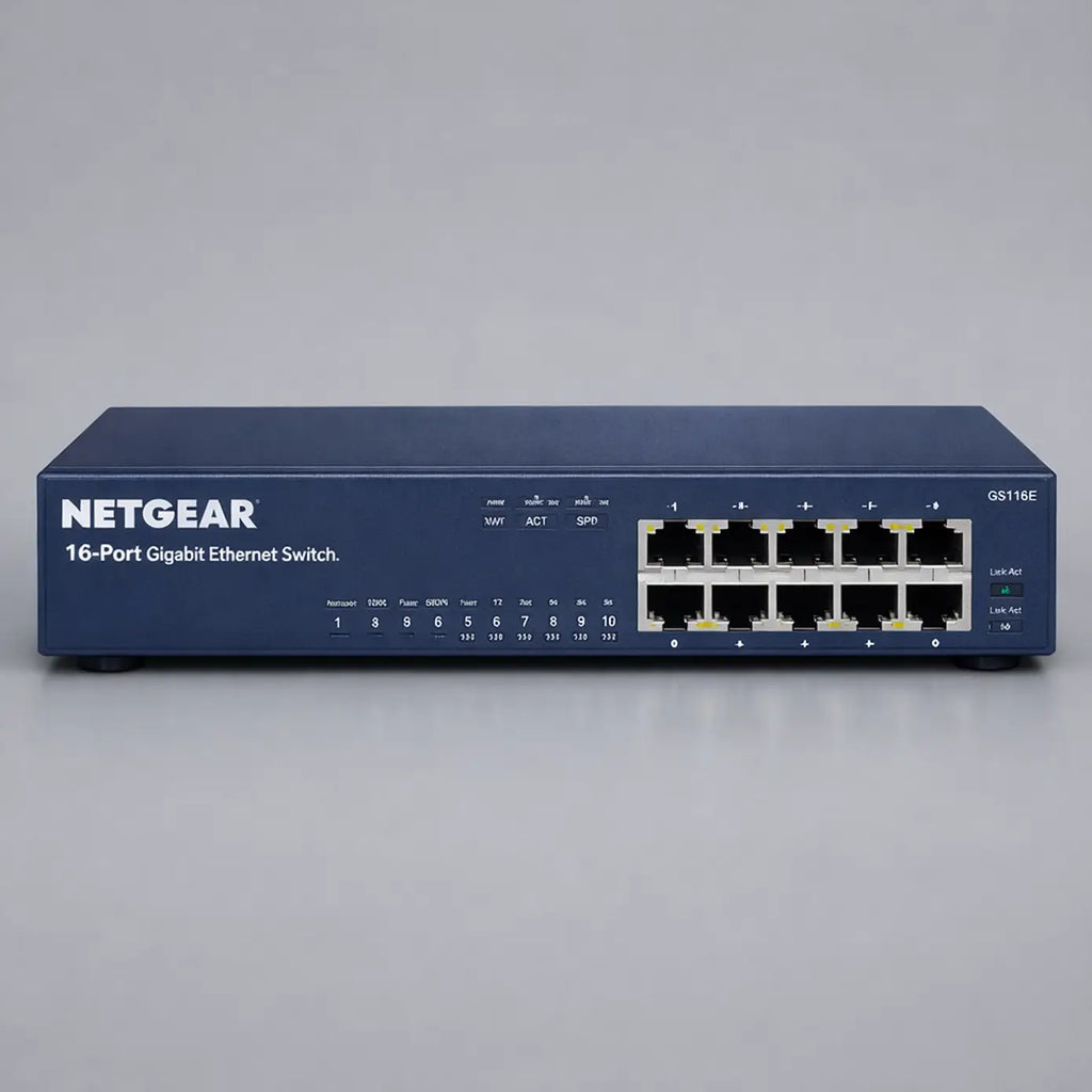 Netgear JGS516 - 16-Port Gigabit Ethernet ProSafe Switch – Current