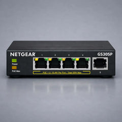 Netgear GS305P - 5-Port Gigabit Ethernet PoE+ Unmanaged Switch (63W)